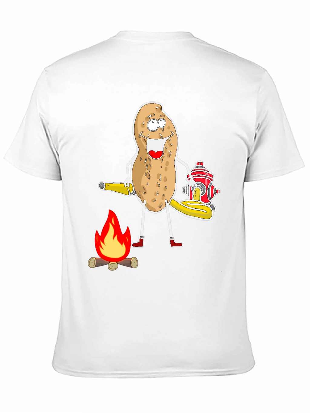 Funny Potato Firefighter T-Shirt