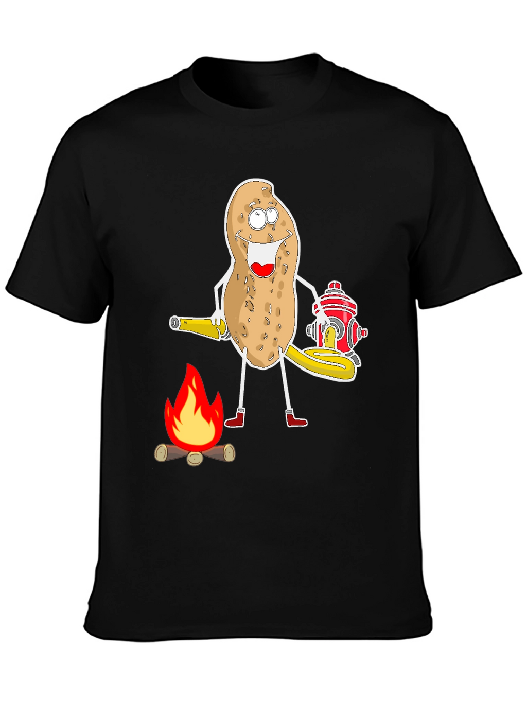 Funny Potato Firefighter T-Shirt