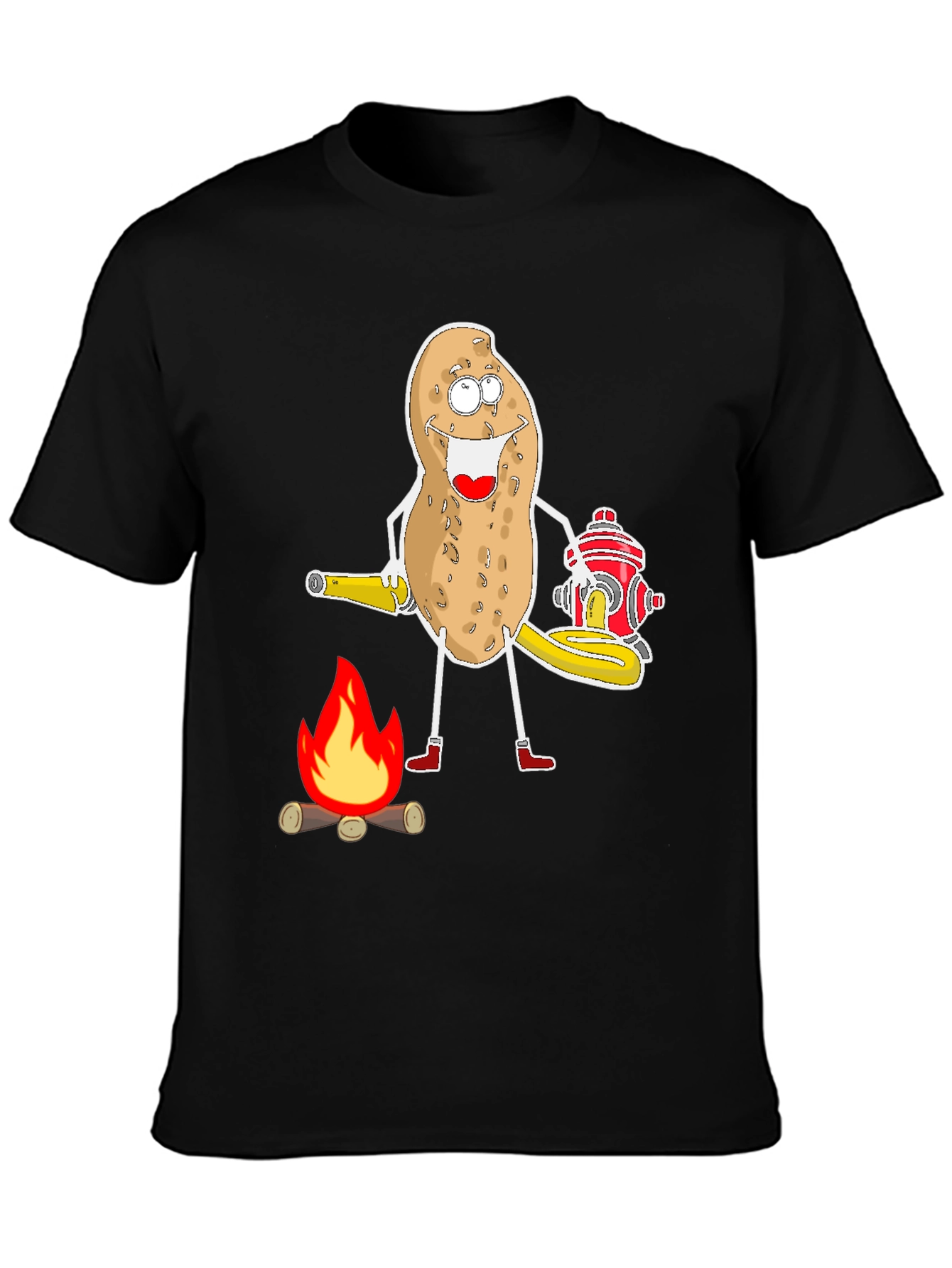 Funny Potato Firefighter T-Shirt