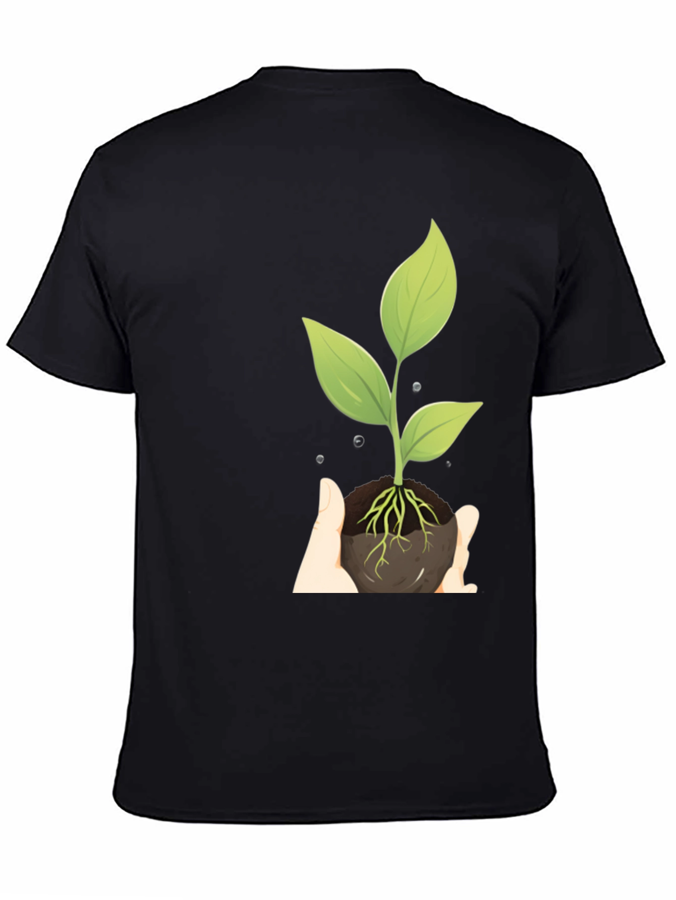 Natures Embrace Graphic Tee - Black Cotton Shirt