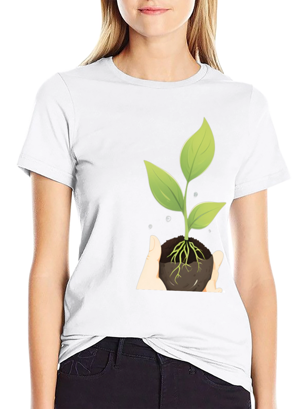 Natures Embrace Graphic Tee - Black Cotton Shirt