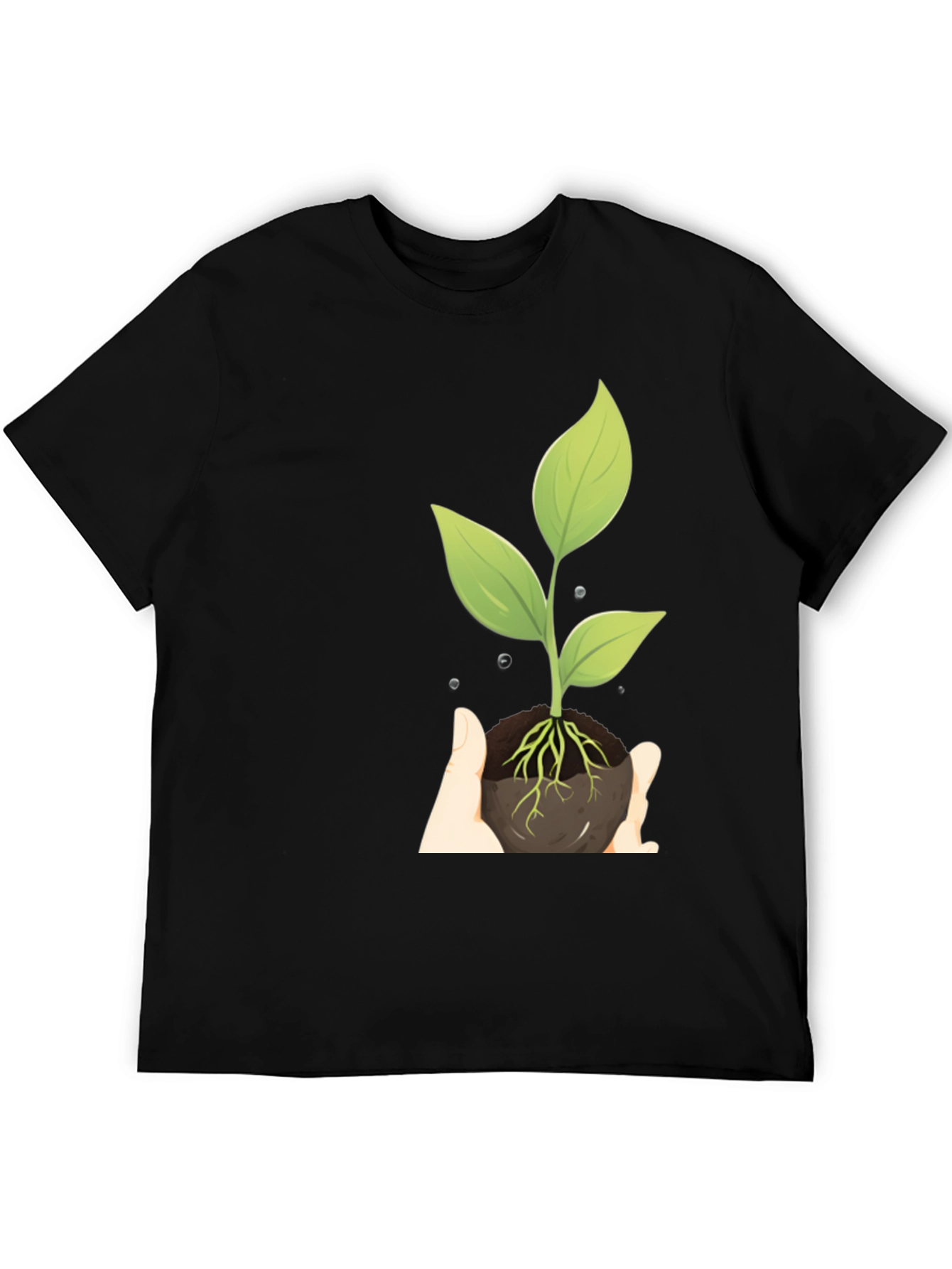 Natures Embrace Graphic Tee - Black Cotton Shirt