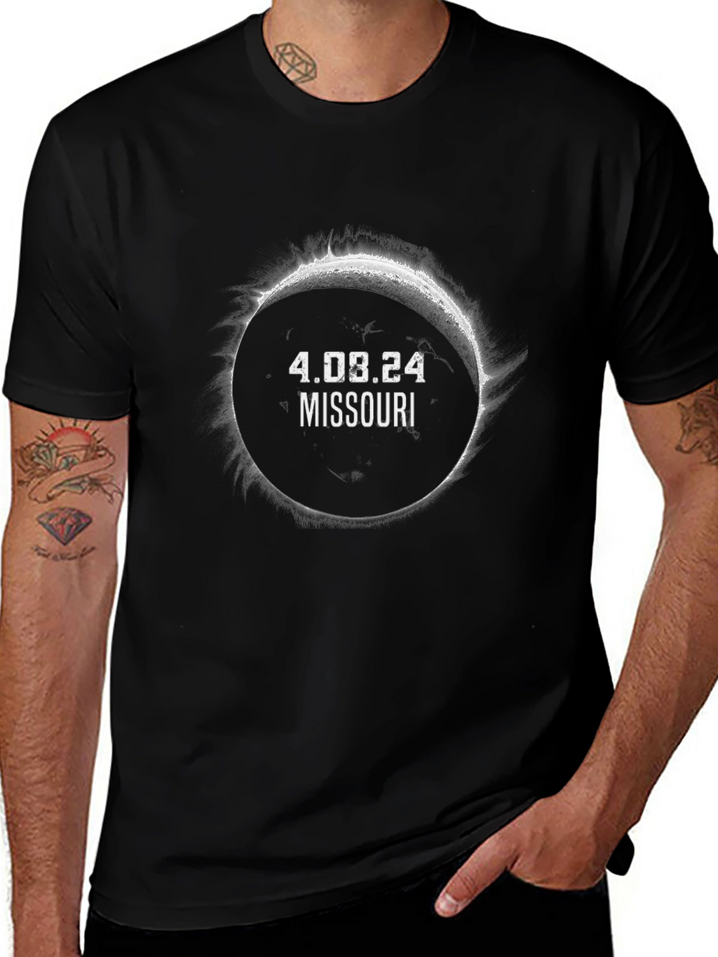 Missouri Eclipse 2024 T-Shirt - Total Solar Eclipse Souvenir