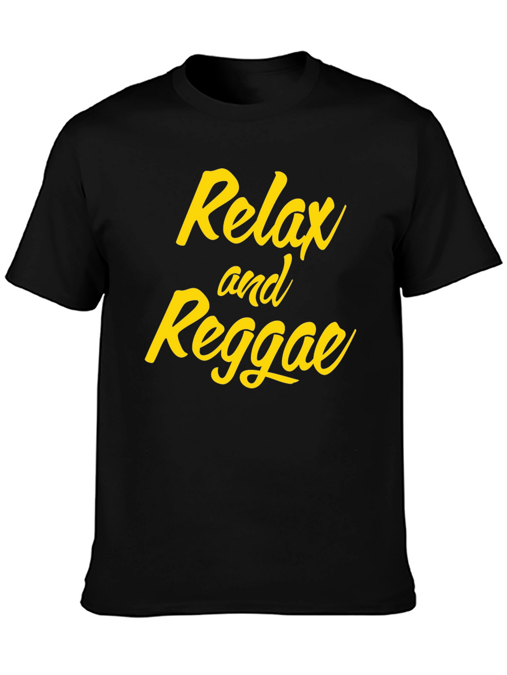 Relax and Reggae Black Graphic Tee