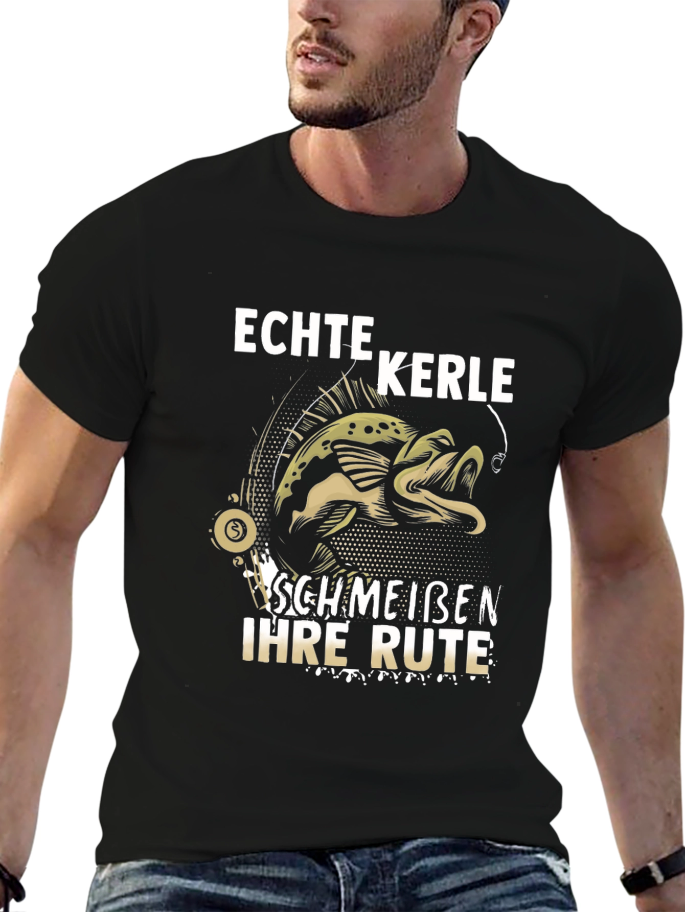 Echte Kerle Fishing T-Shirt - Funny Fisherman Design