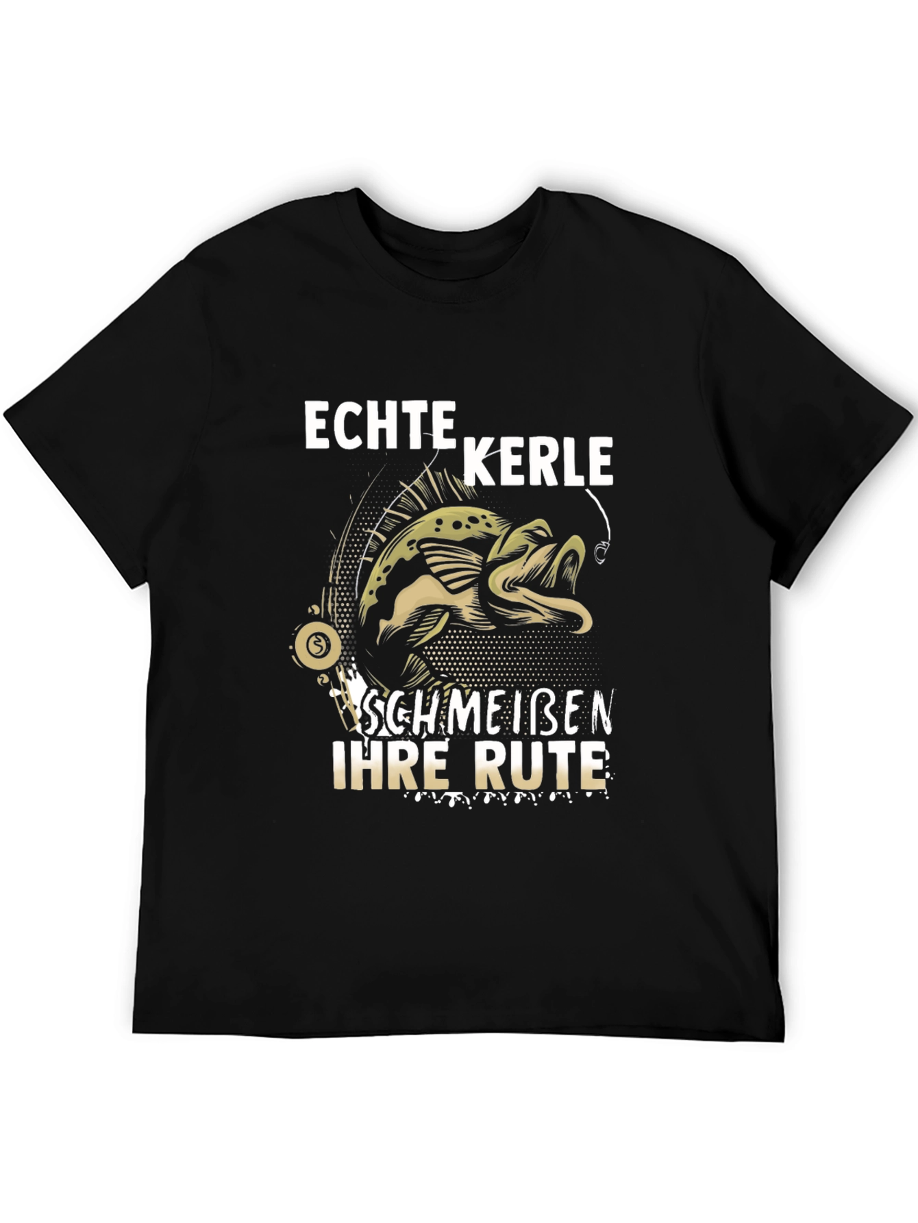 Echte Kerle Fishing T-Shirt - Funny Fisherman Design