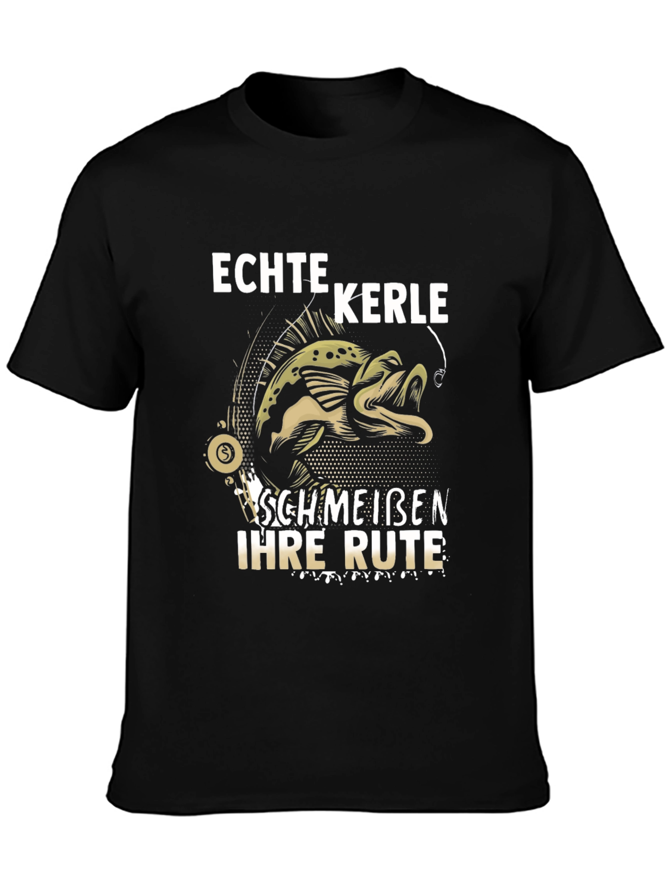 Echte Kerle Fishing T-Shirt - Funny Fisherman Design