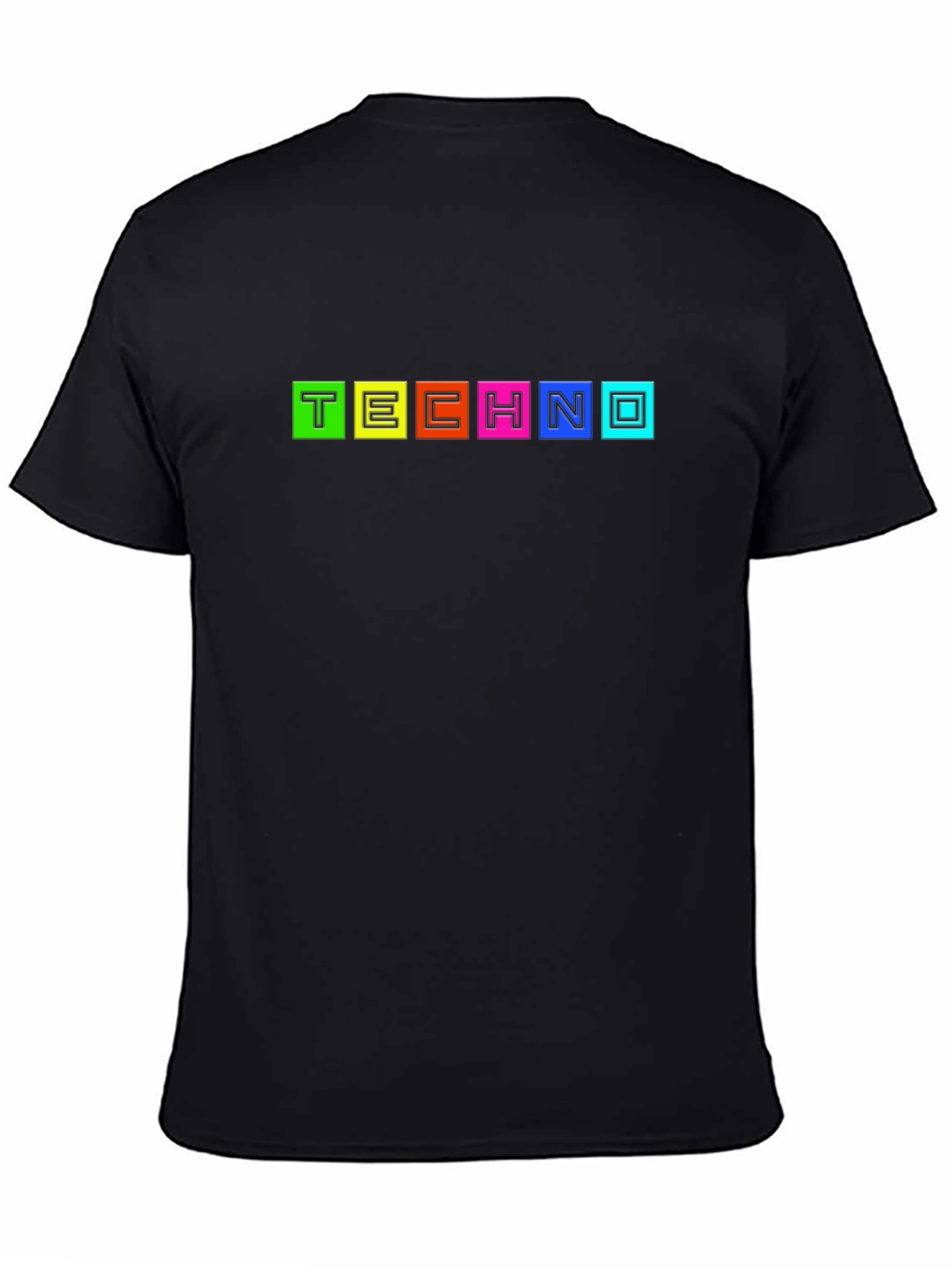 Retro Techno Graphic T-Shirt - Bold Colorful & Stylish