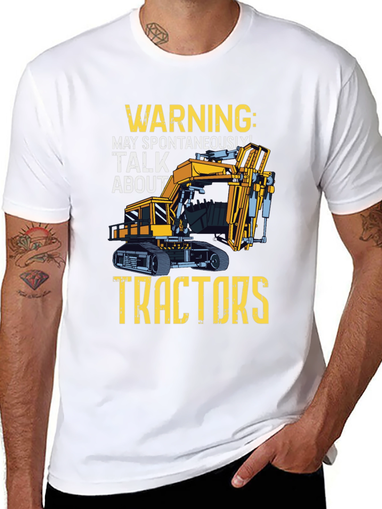 Warning: May Spontaneously Talk About Tractors T-Shirt