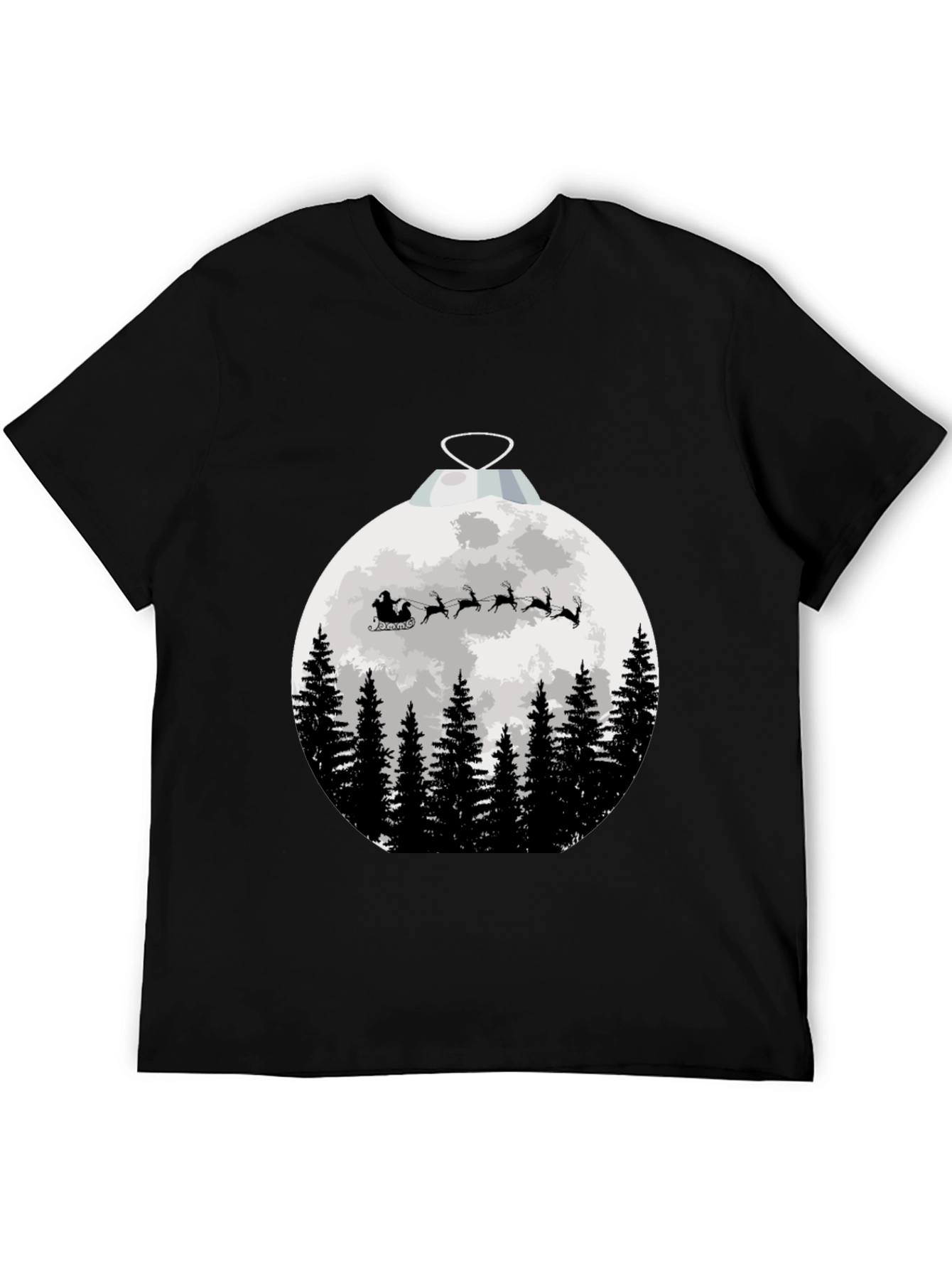 Santas Sleigh Christmas Ornament T-Shirt