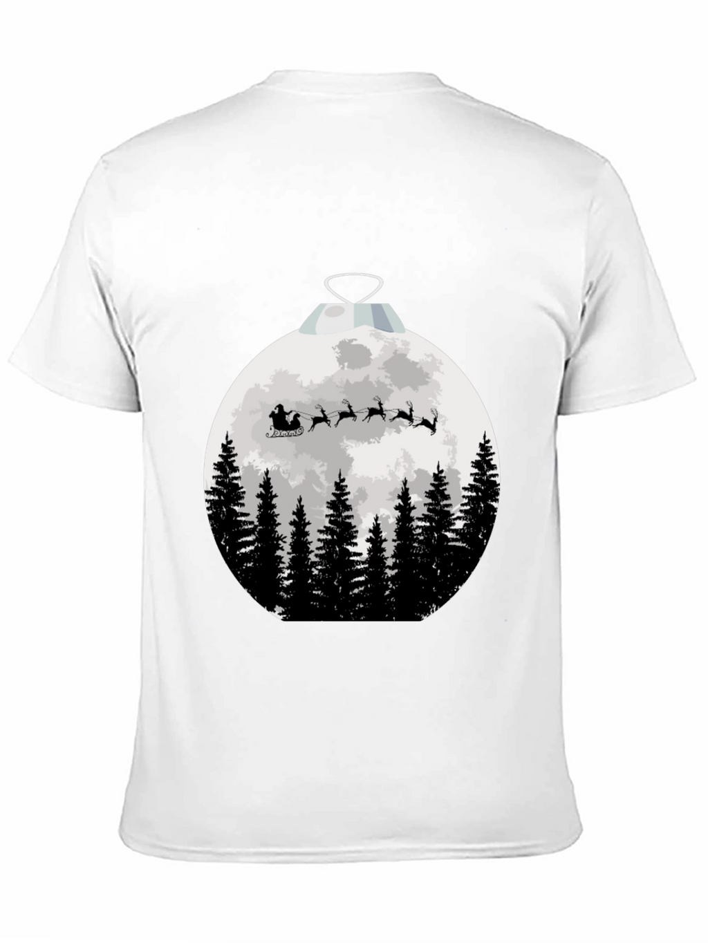 Santas Sleigh Christmas Ornament T-Shirt