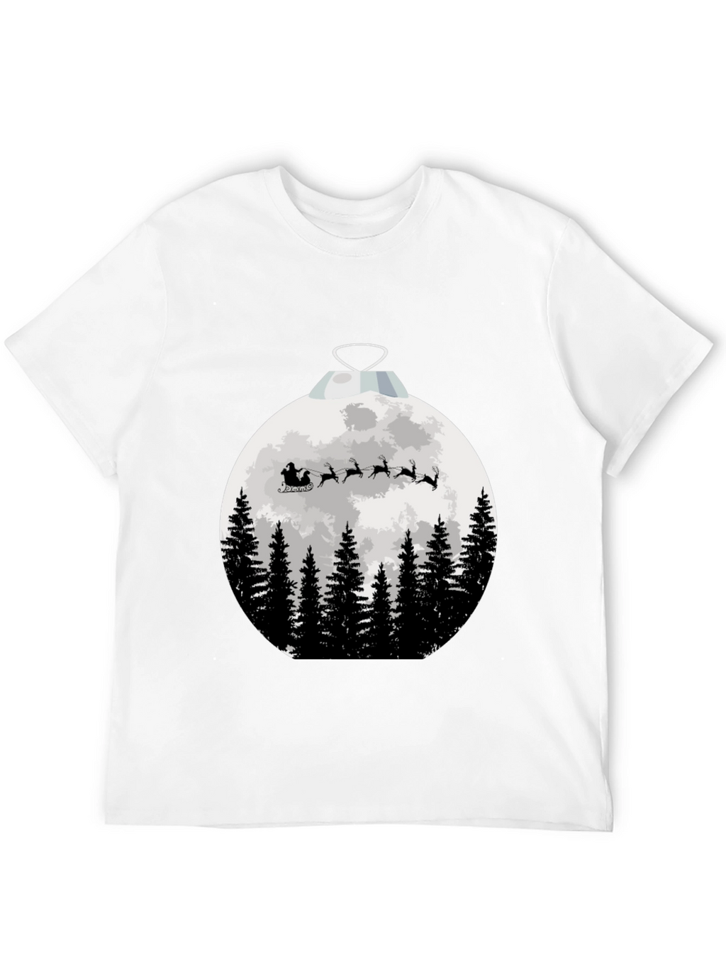 Santas Sleigh Christmas Ornament T-Shirt