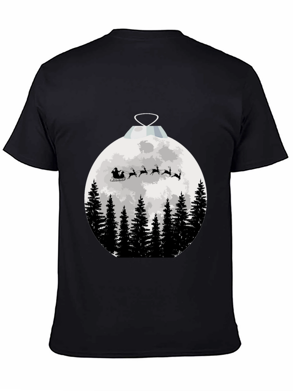 Santas Sleigh Christmas Ornament T-Shirt