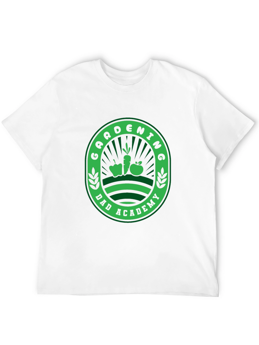 Gardening Dad Academy T-Shirt - Black Fun Design