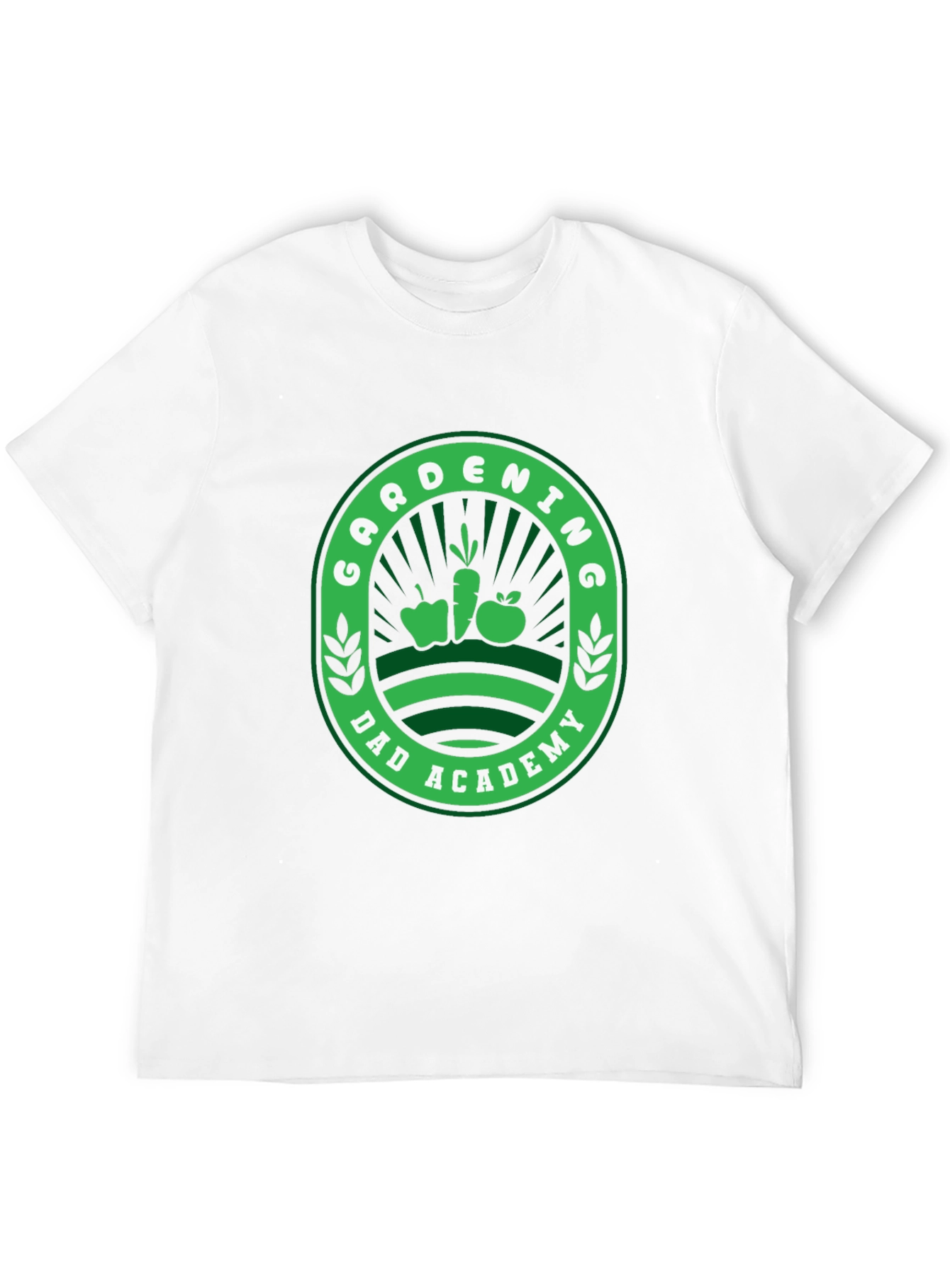Gardening Dad Academy T-Shirt - Black Fun Design