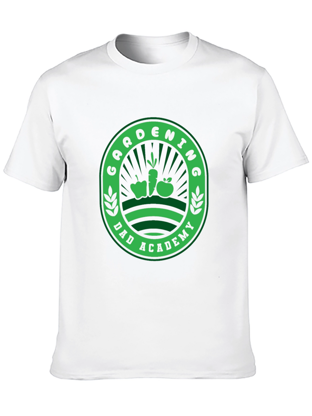 Gardening Dad Academy T-Shirt - Black Fun Design