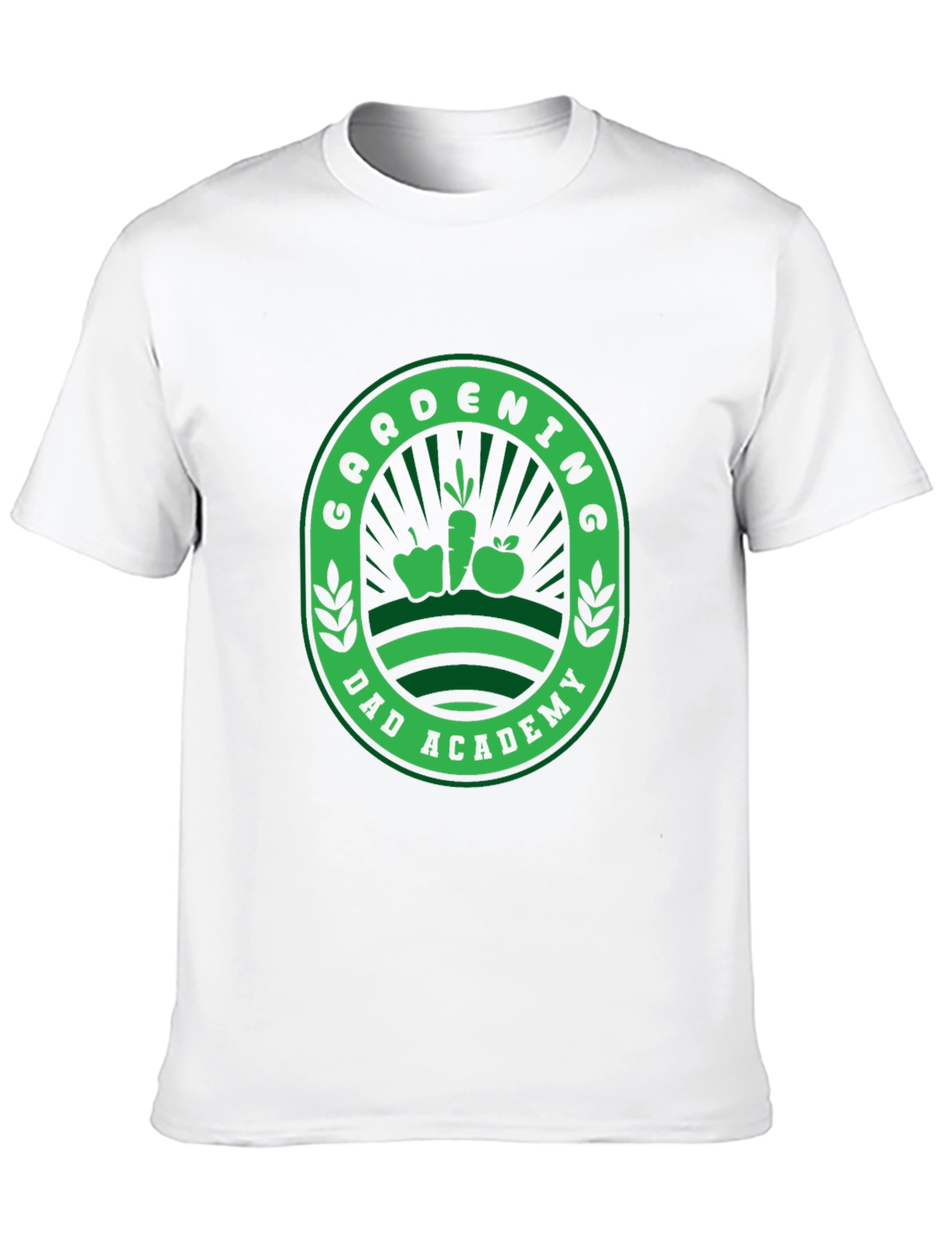 Gardening Dad Academy T-Shirt - Black Fun Design