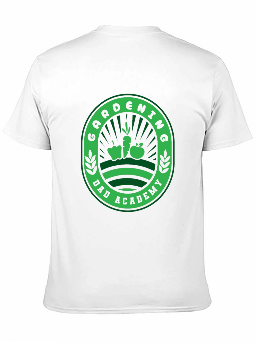 Gardening Dad Academy T-Shirt - Black Fun Design