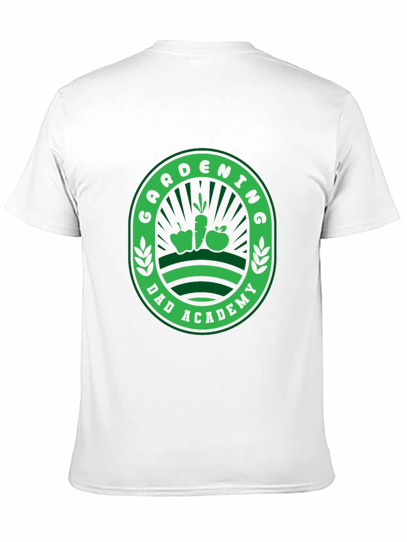 Gardening Dad Academy T-Shirt - Black Fun Design
