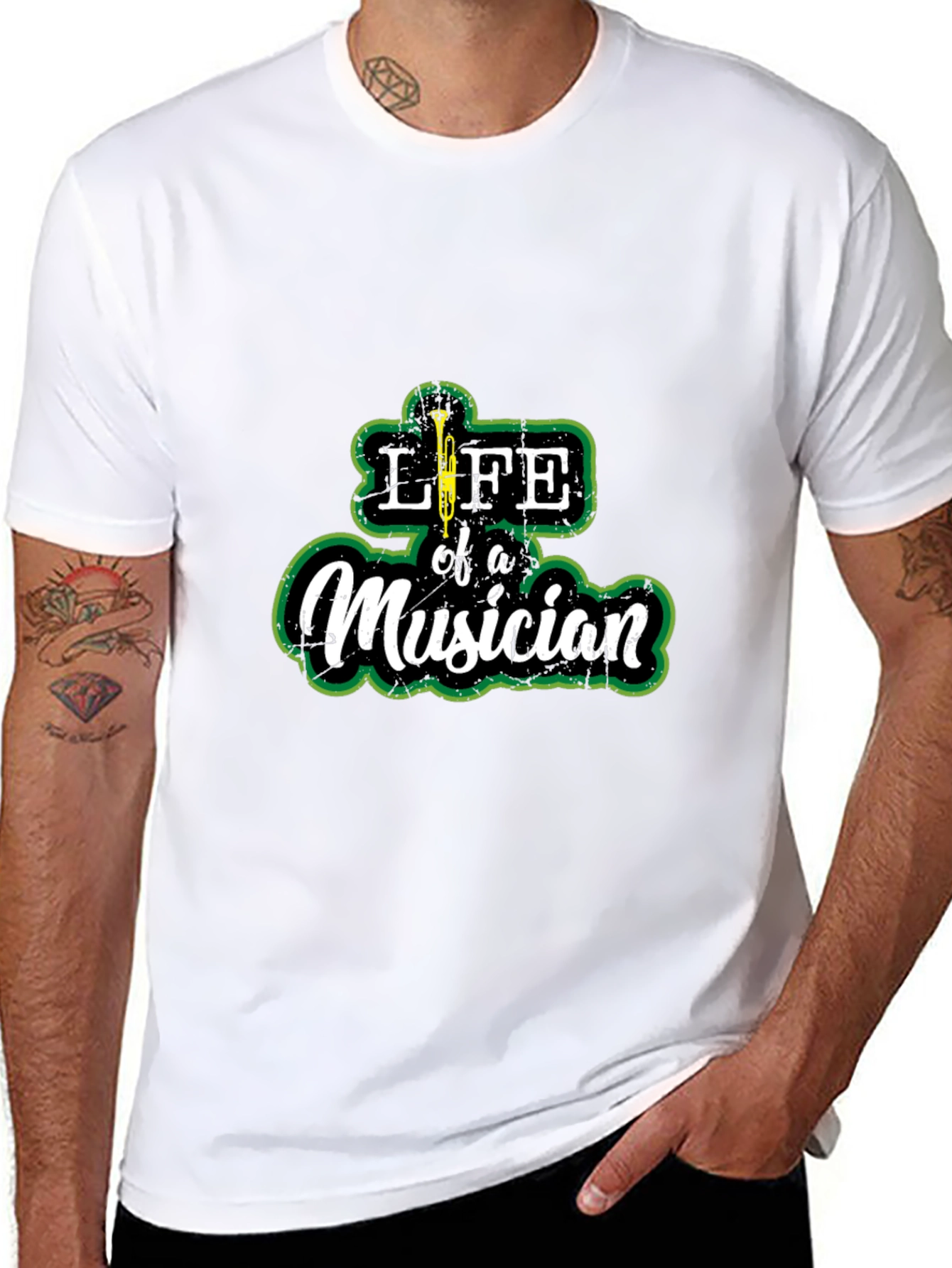 Life of a Musician Graphic Tee - Black