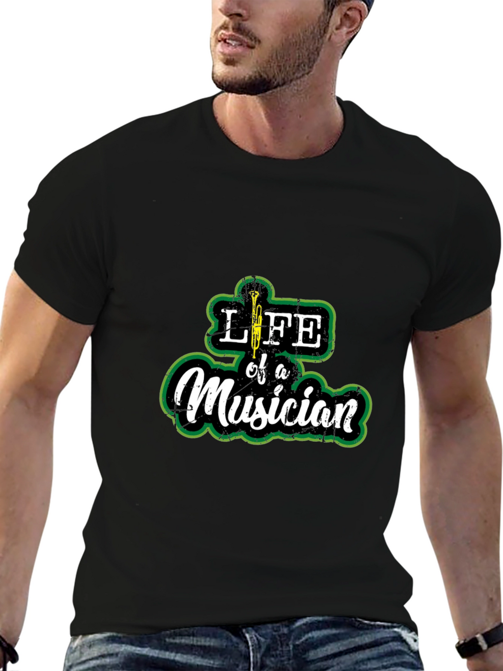Life of a Musician Graphic Tee - Black