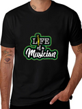 Life of a Musician Graphic Tee - Black
