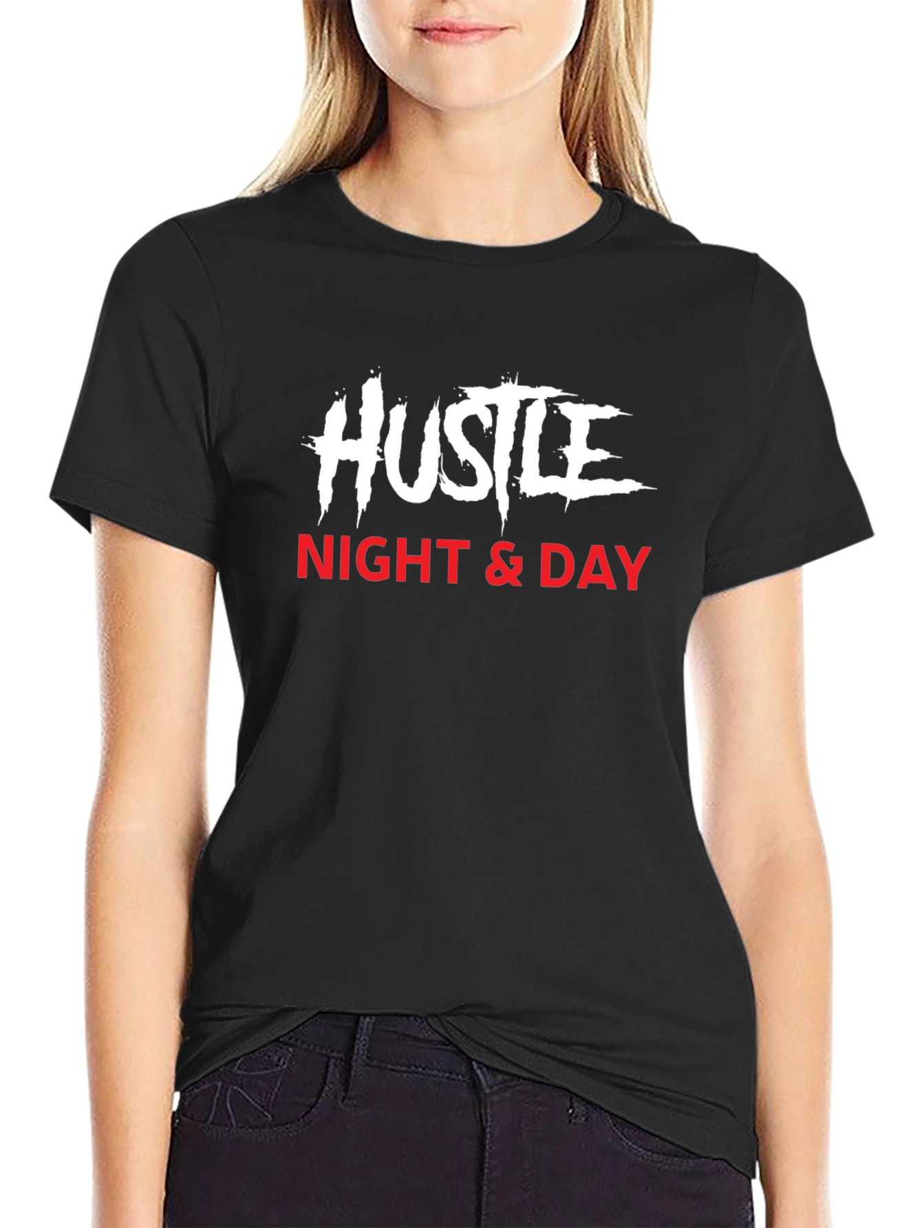 Hustle Night & Day Graphic Tee - Stylish Mens T-Shirt