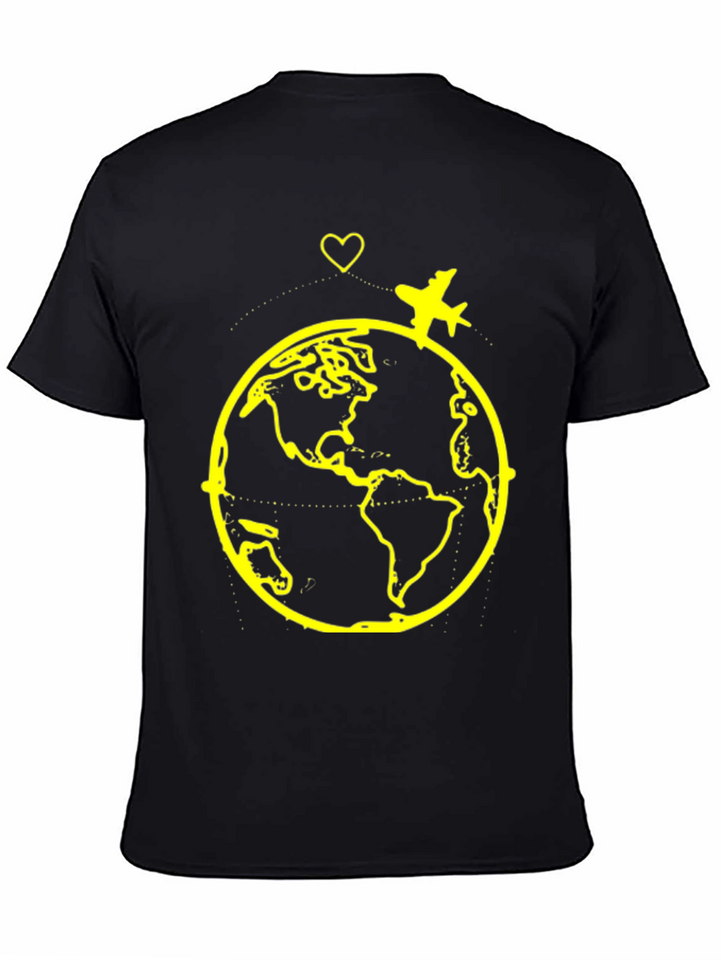 Travel the World Graphic Tee - Black