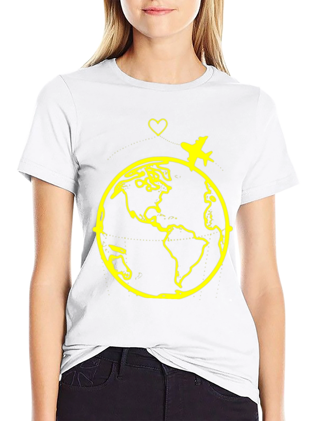 Travel the World Graphic Tee - Black