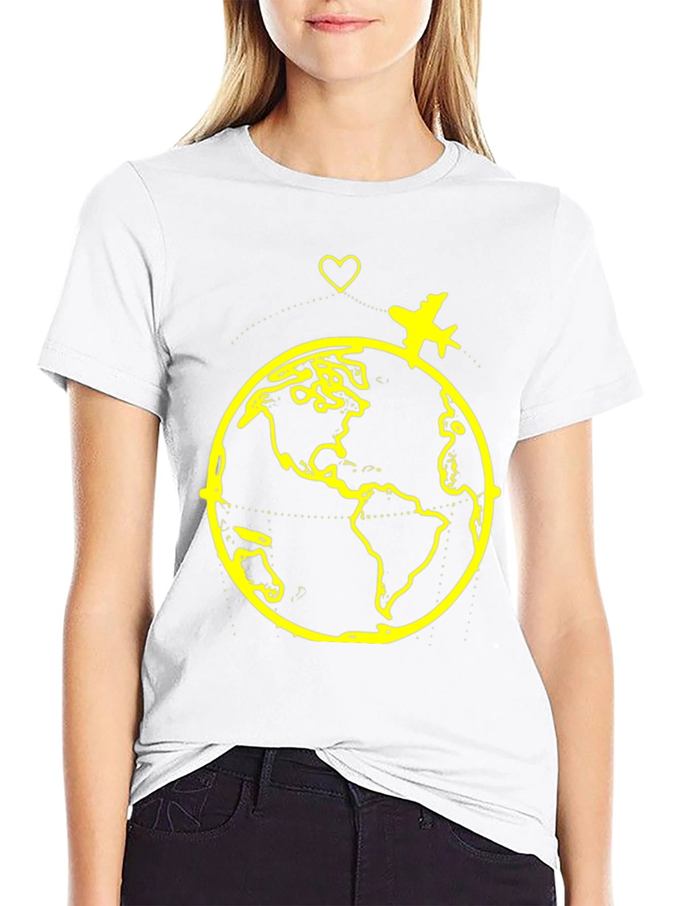 Travel the World Graphic Tee - Black