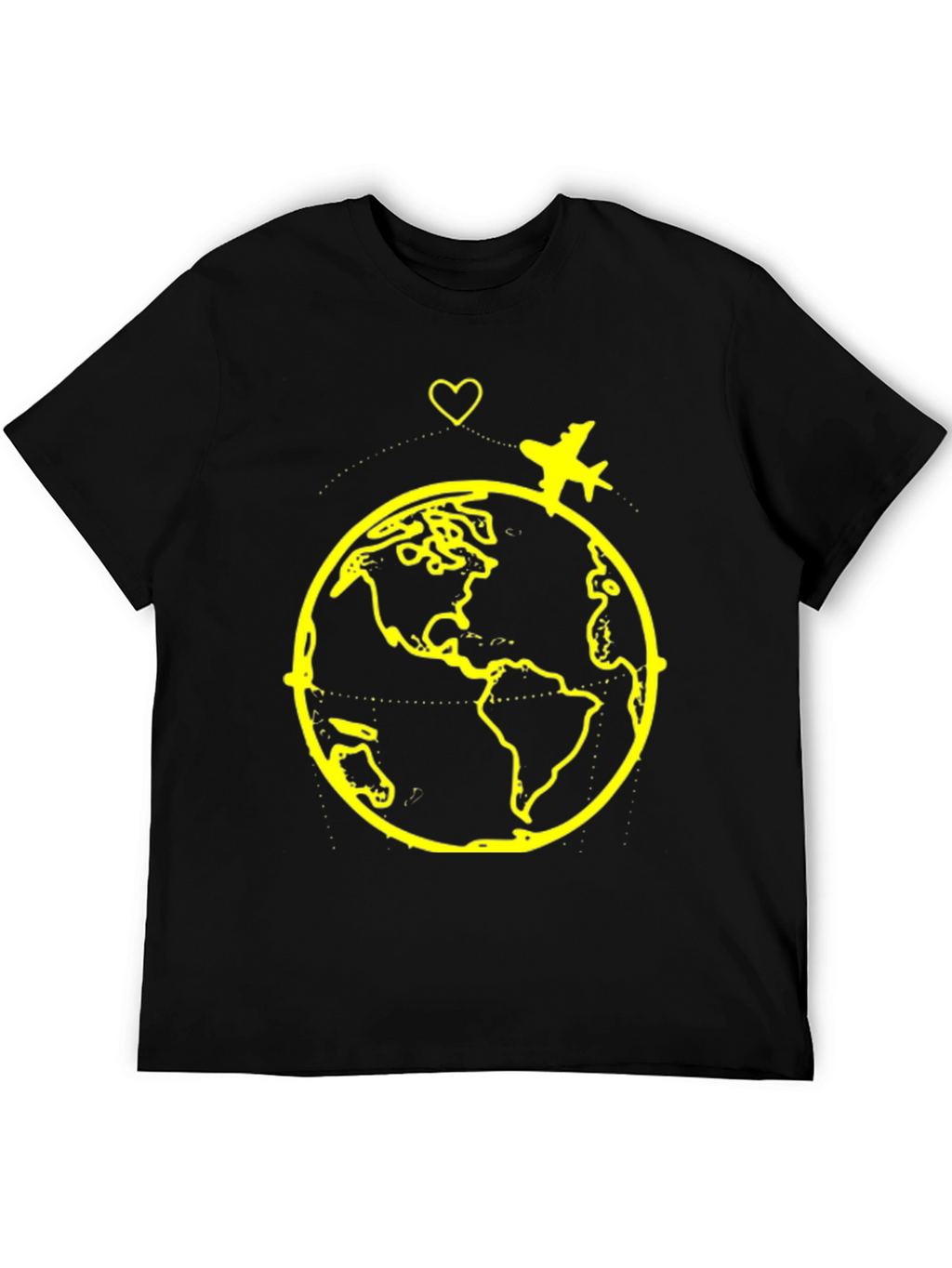 Travel the World Graphic Tee - Black