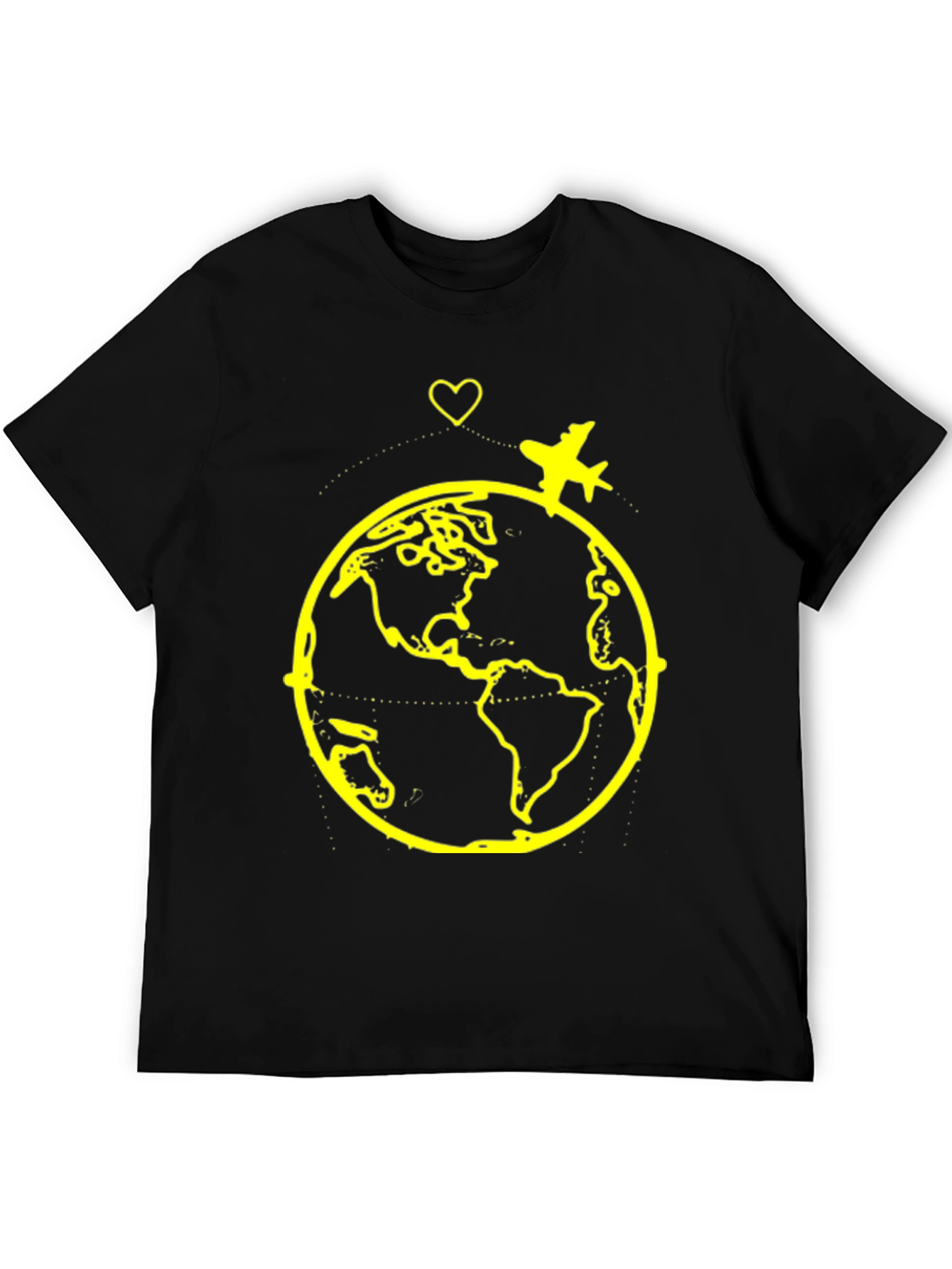 Travel the World Graphic Tee - Black