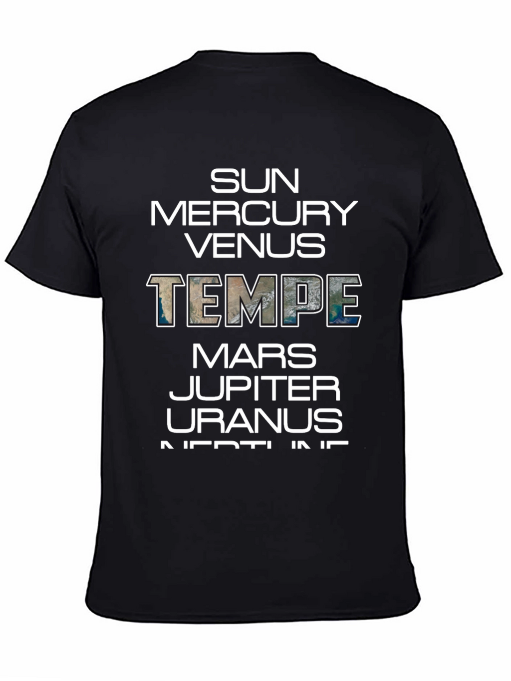 Planetary T-Shirt: Sun Mercury Venus and Tempe!