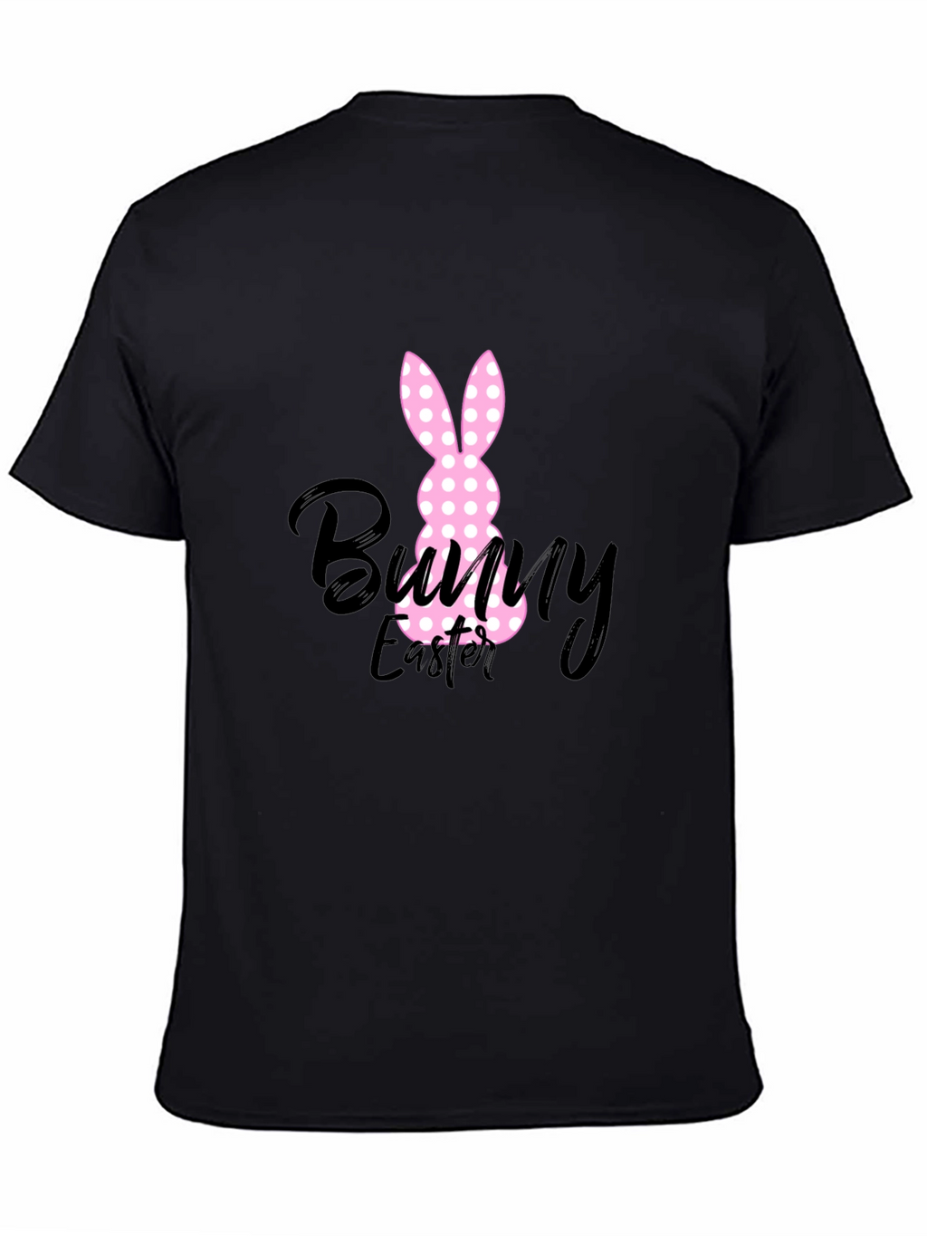 Bunny Easter Black T-Shirt