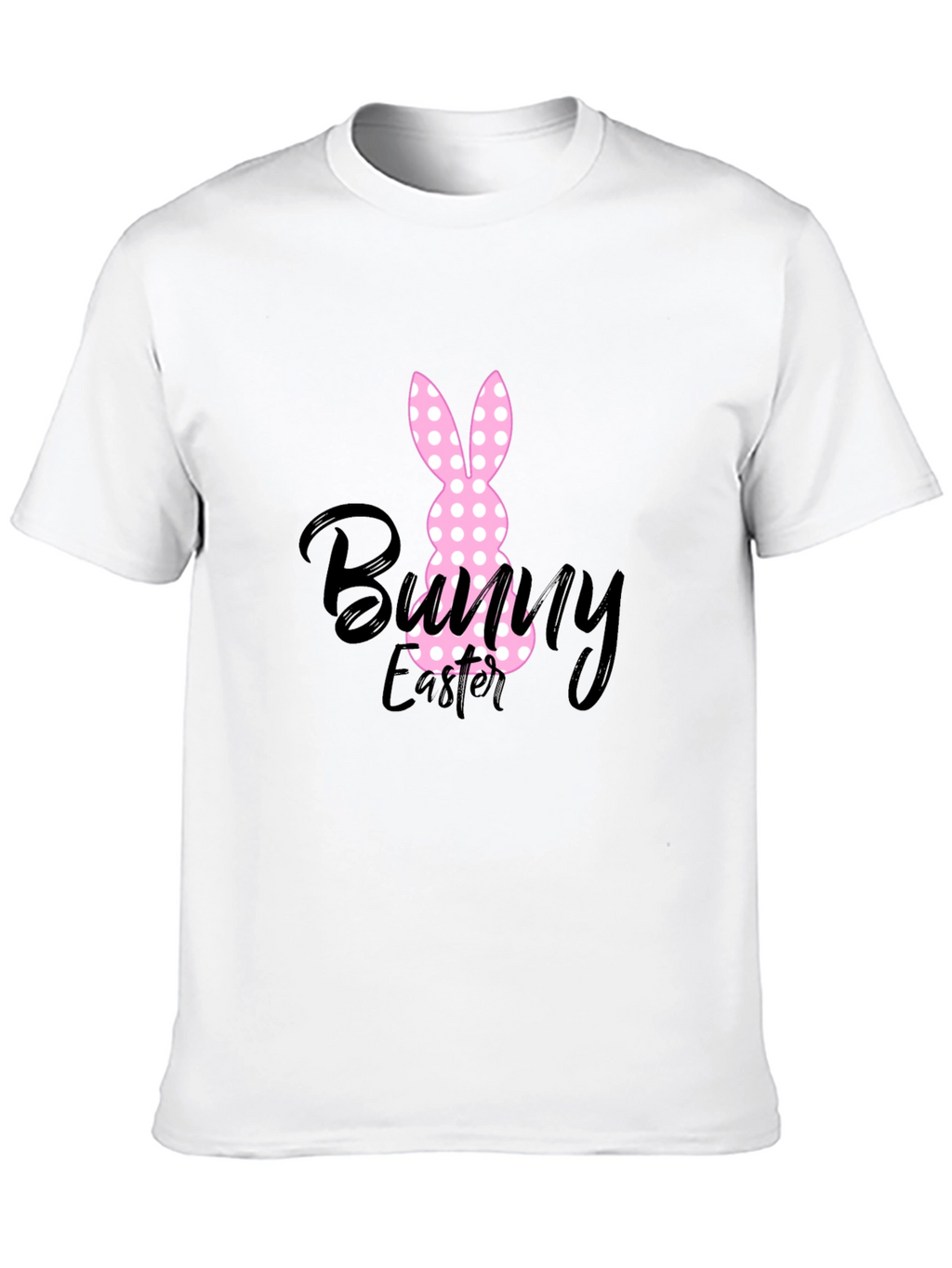Bunny Easter Black T-Shirt