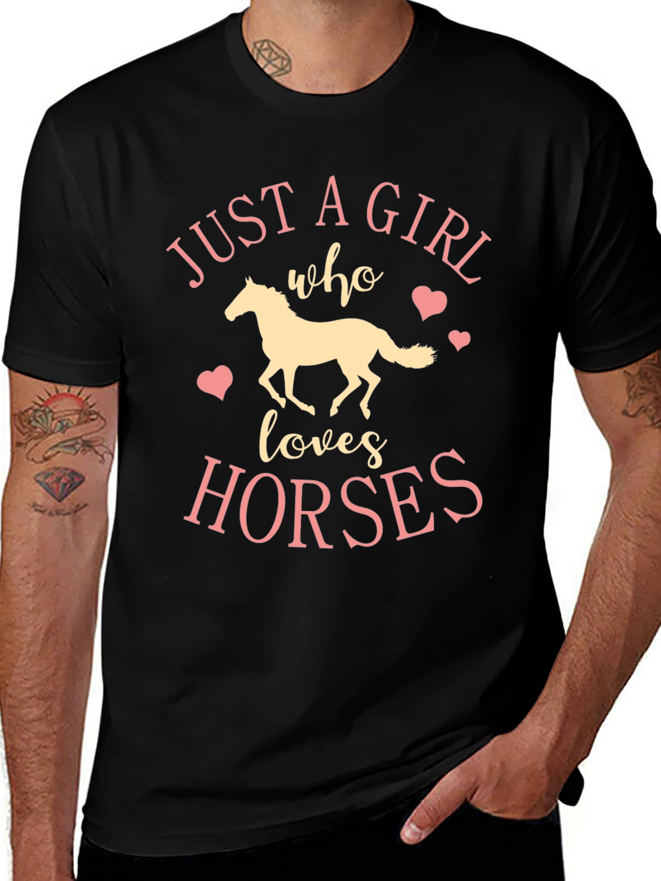 Just A Girl Who Loves Horses Graphic Tee