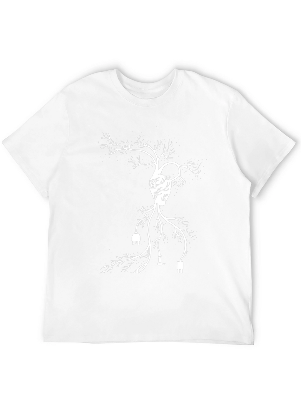 Tech Heart Tree Black T-Shirt