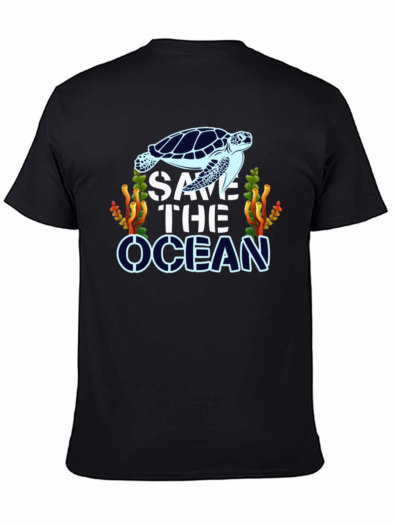 Save The Ocean Turtle Graphic T-Shirt