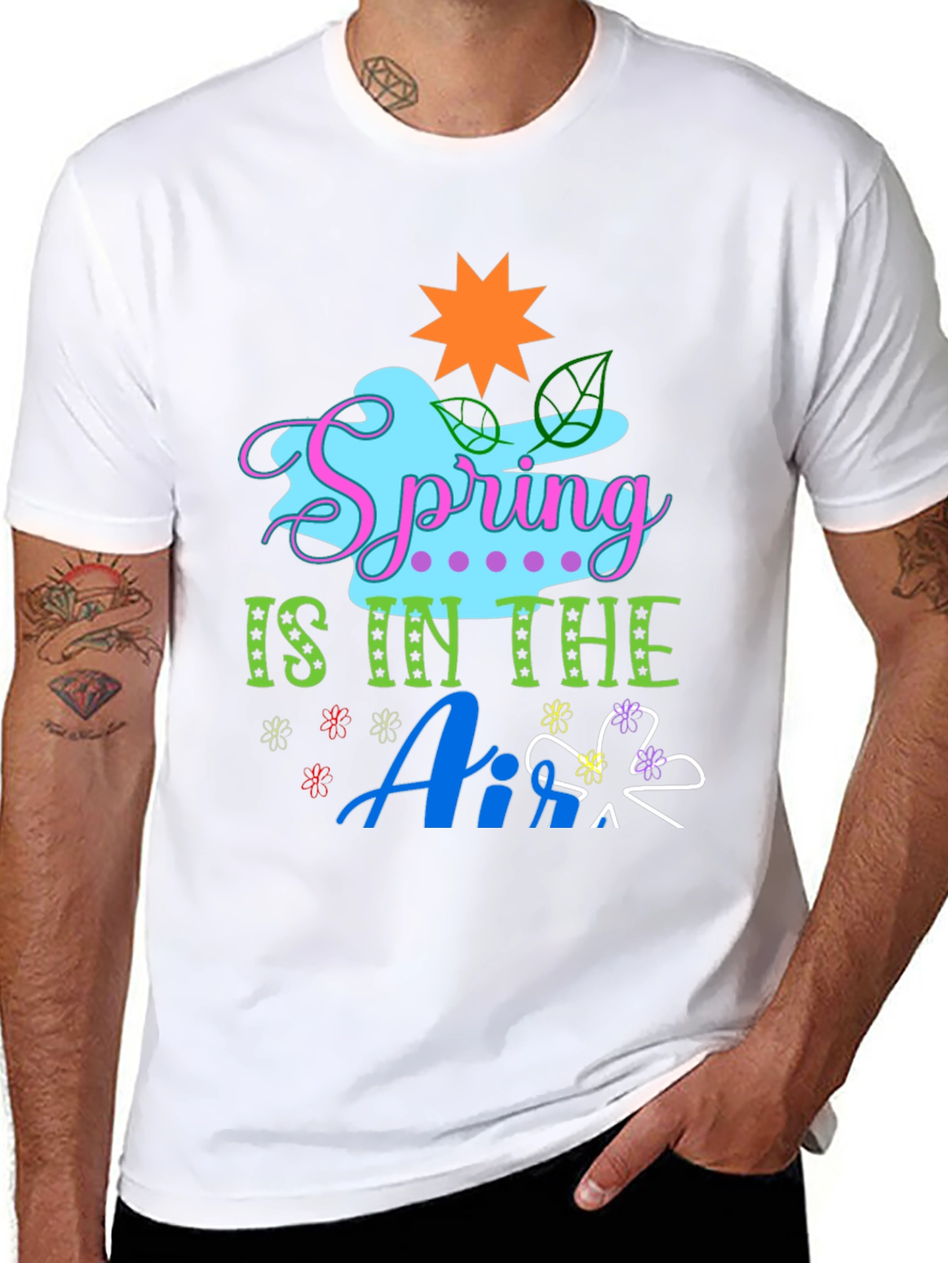 Spring is in the Air T-Shirt - Cute Floral Design