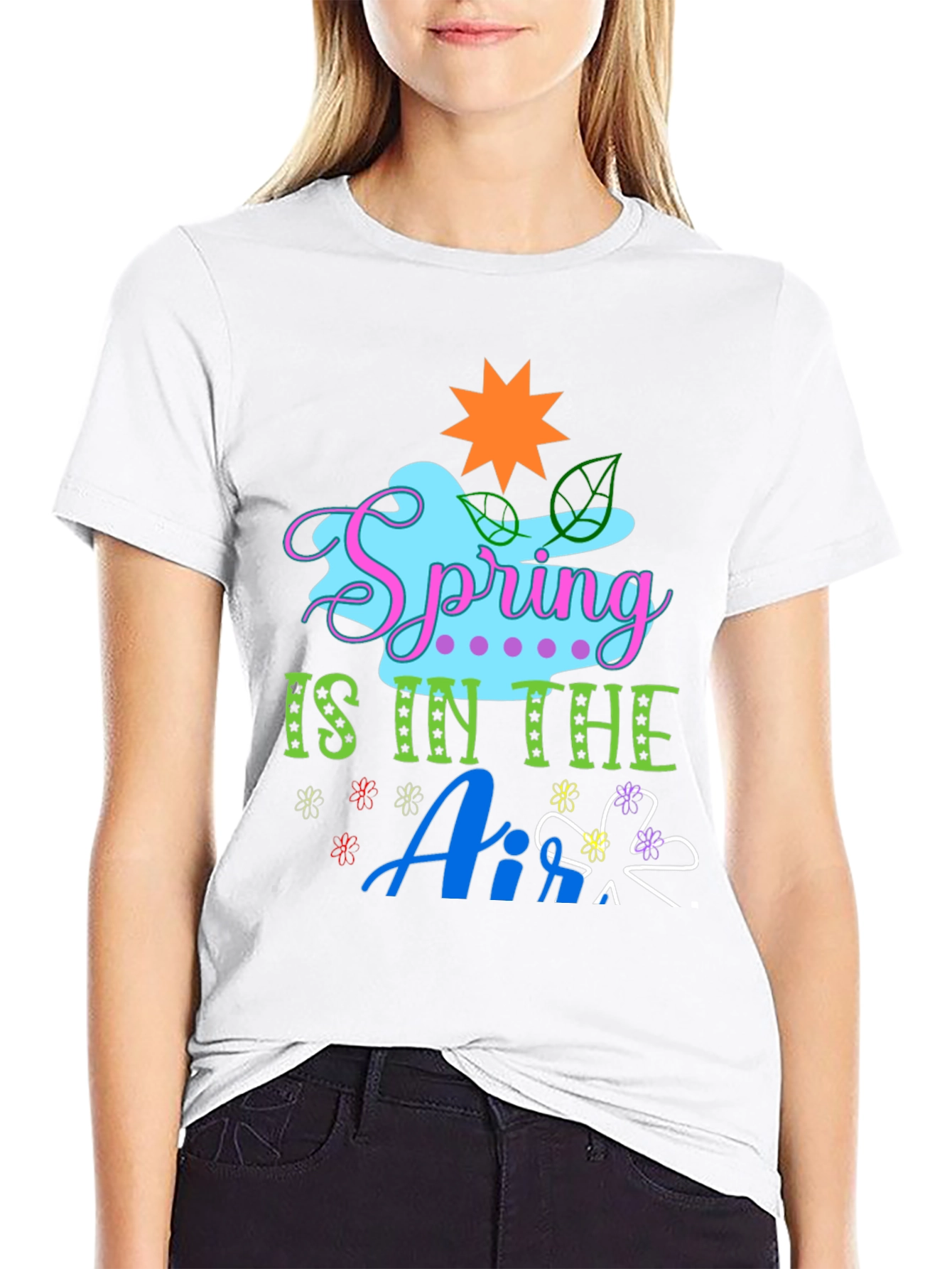 Spring is in the Air T-Shirt - Cute Floral Design