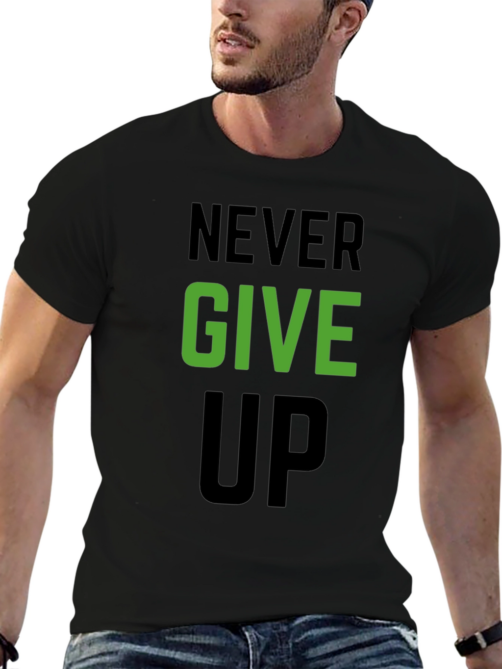 Never Give Up Graphic Tee