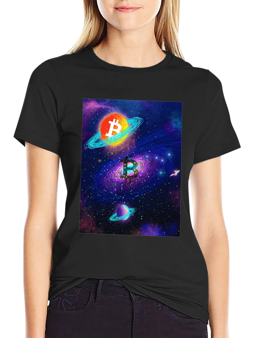 Bitcoin Galaxy T-Shirt - Crypto Style