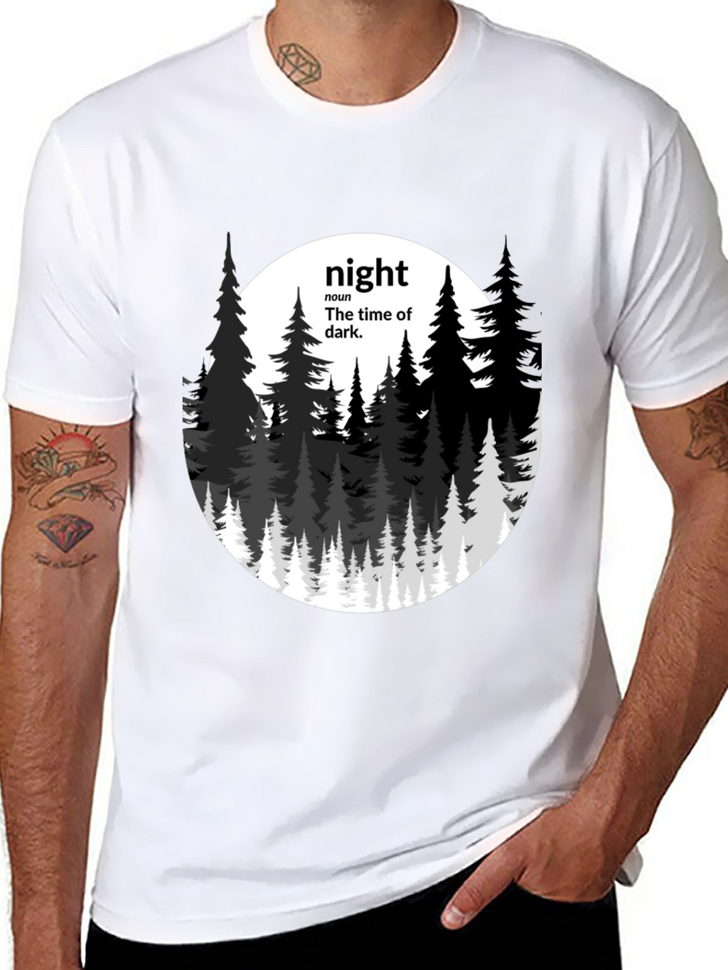 Night Definition Graphic Tee - Mens