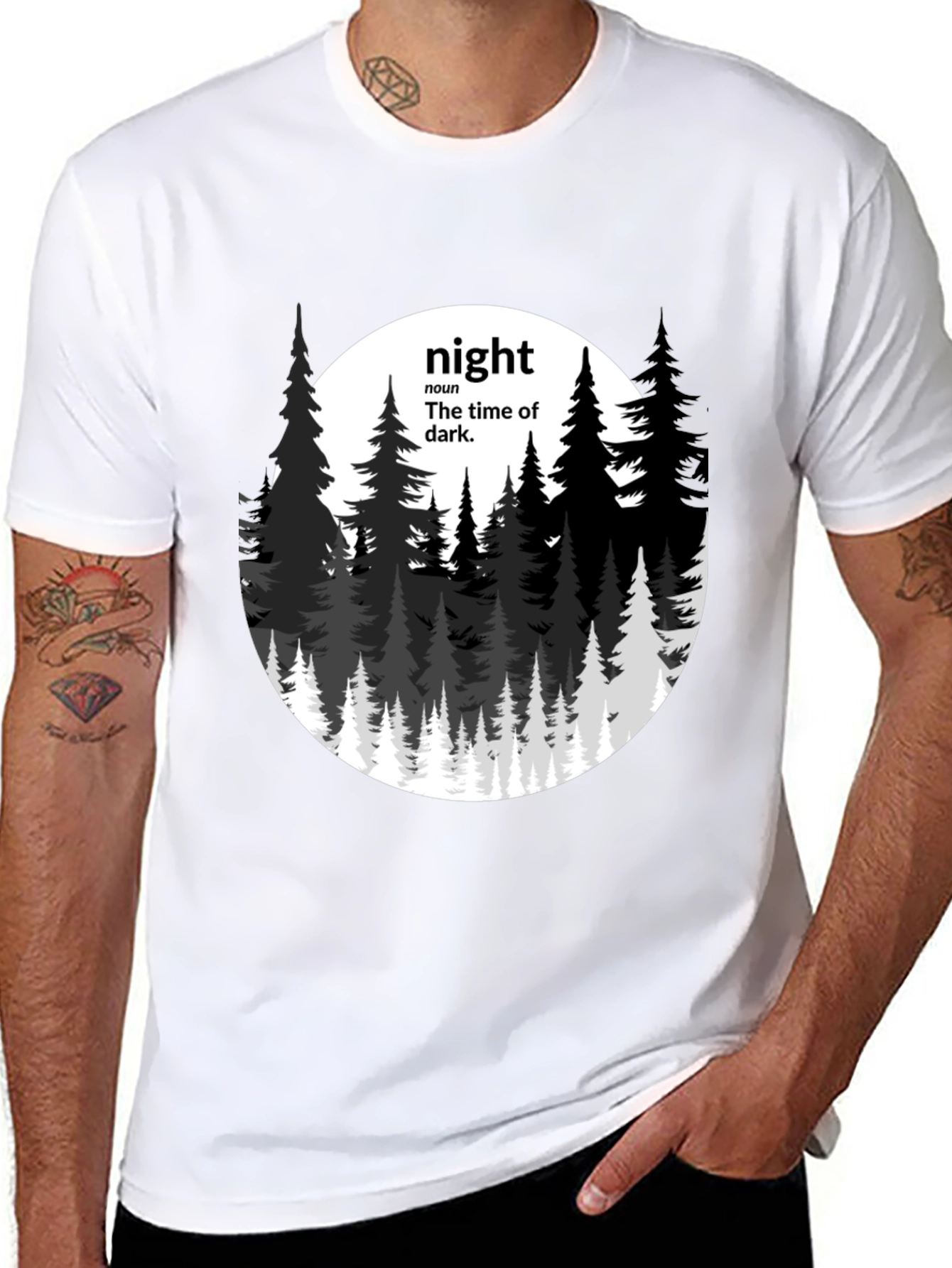 Night Definition Graphic Tee - Mens