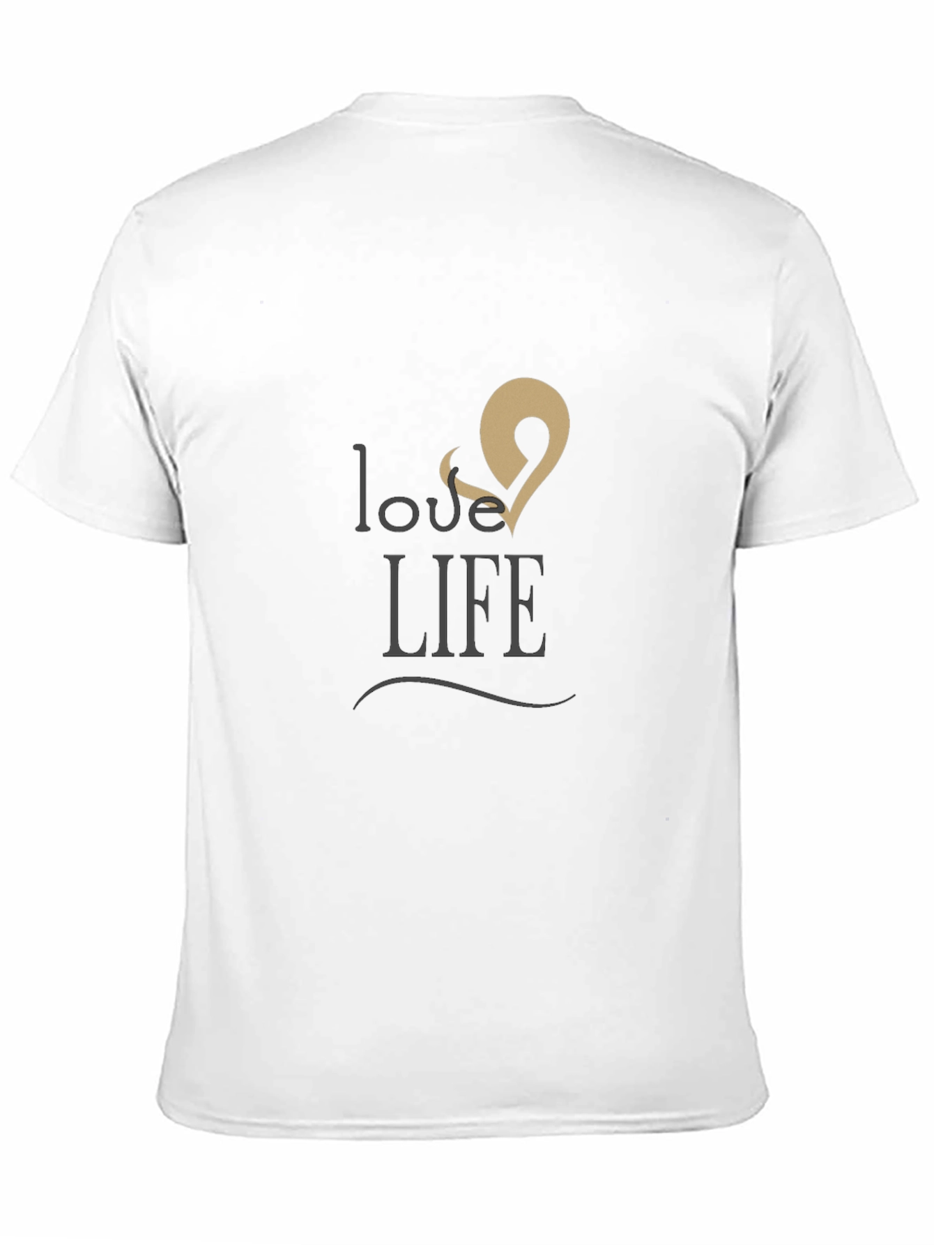 Love & Life Graphic Print Black T-Shirt