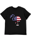 Patriotic Flamingo Graphic Tee