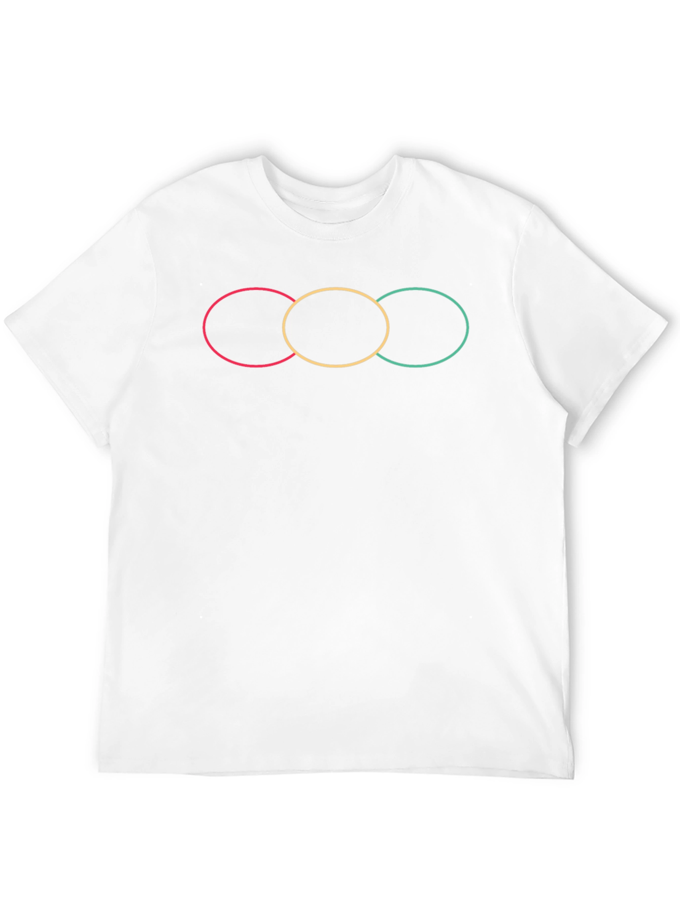 Modern Graphic T-Shirt with Linked Circle Design