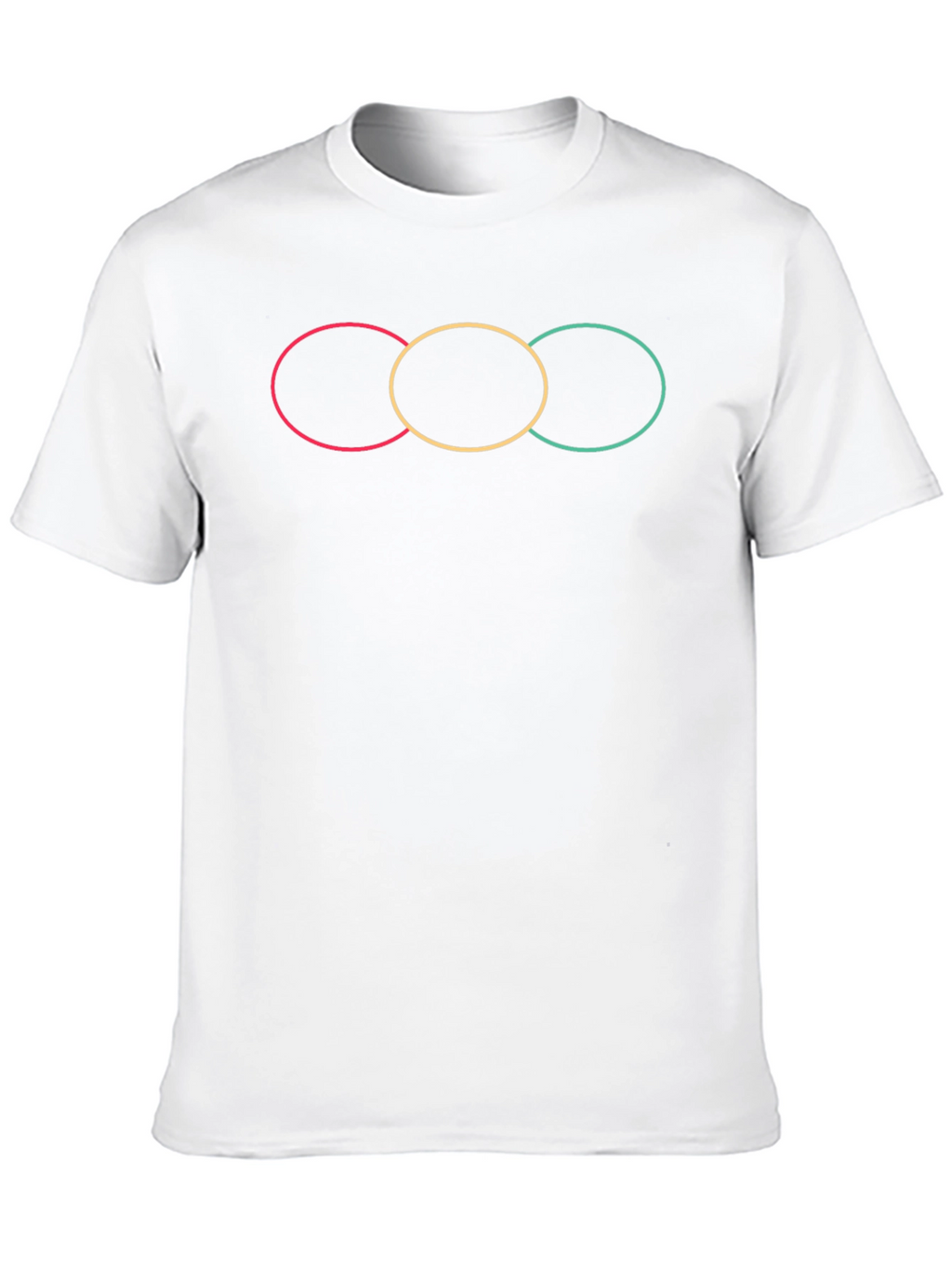 Modern Graphic T-Shirt with Linked Circle Design
