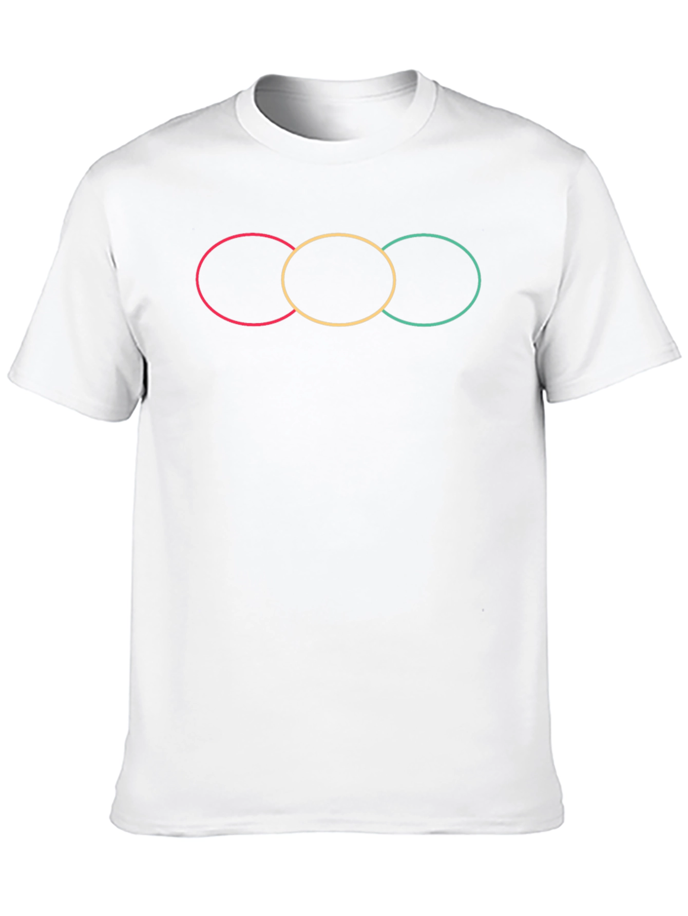 Modern Graphic T-Shirt with Linked Circle Design