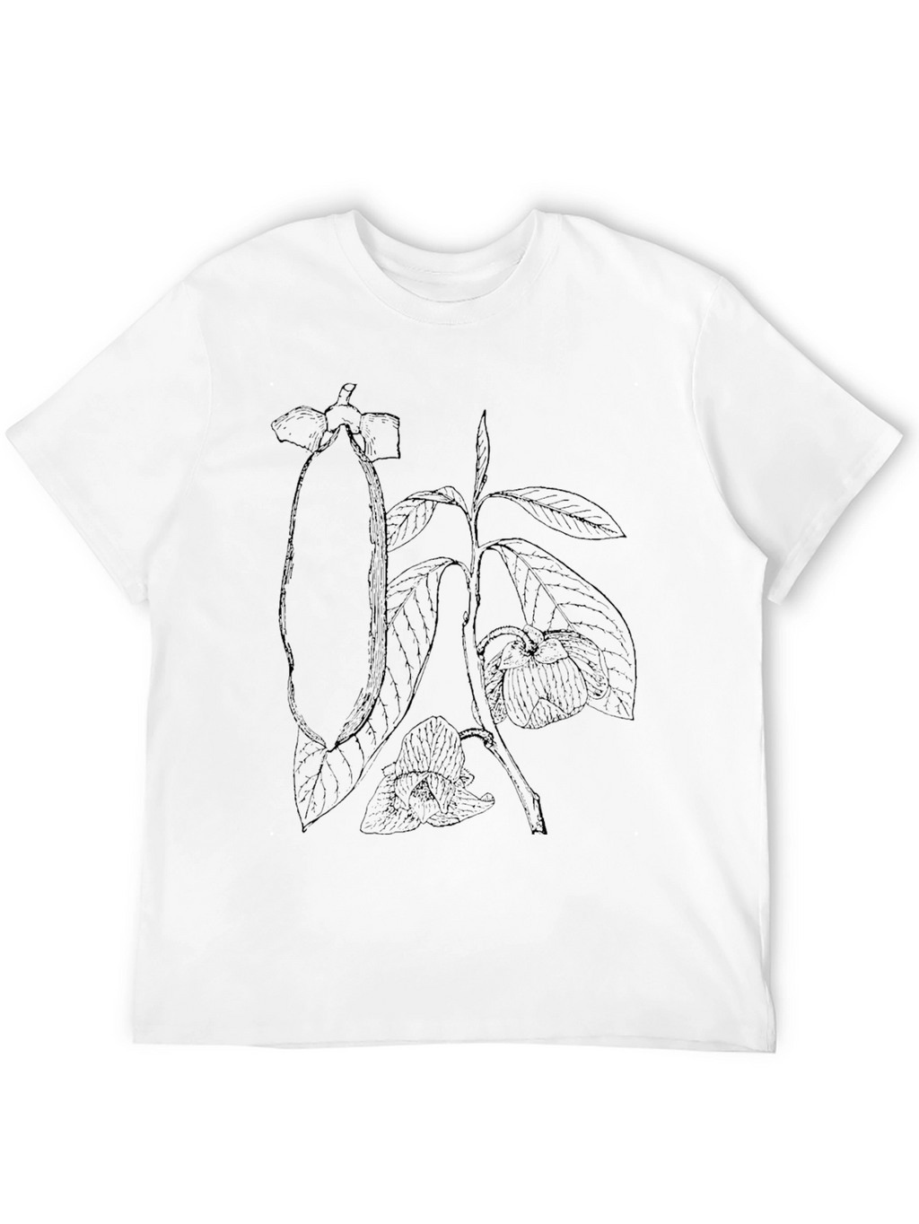 Black Botanical Graphic Tee